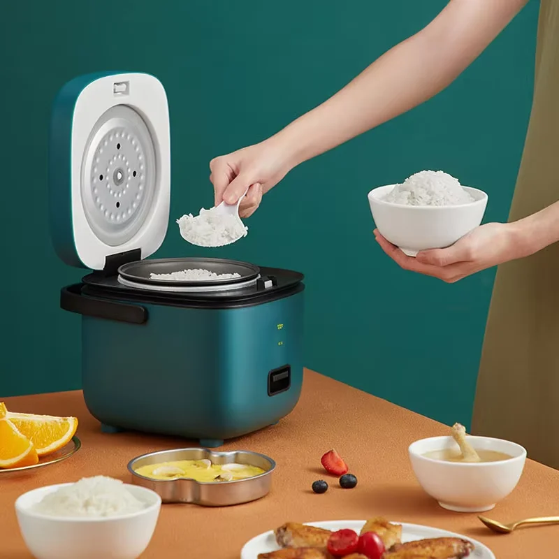 1-2 person small multifunctional mini rice cooker with top steaming and bottom cooking small smart rice cooker for one person 5