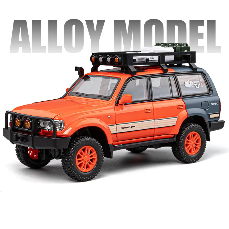 1/24 Toyota Land Cruiser LC80 Alloy Car Model Diecast Metal Toy