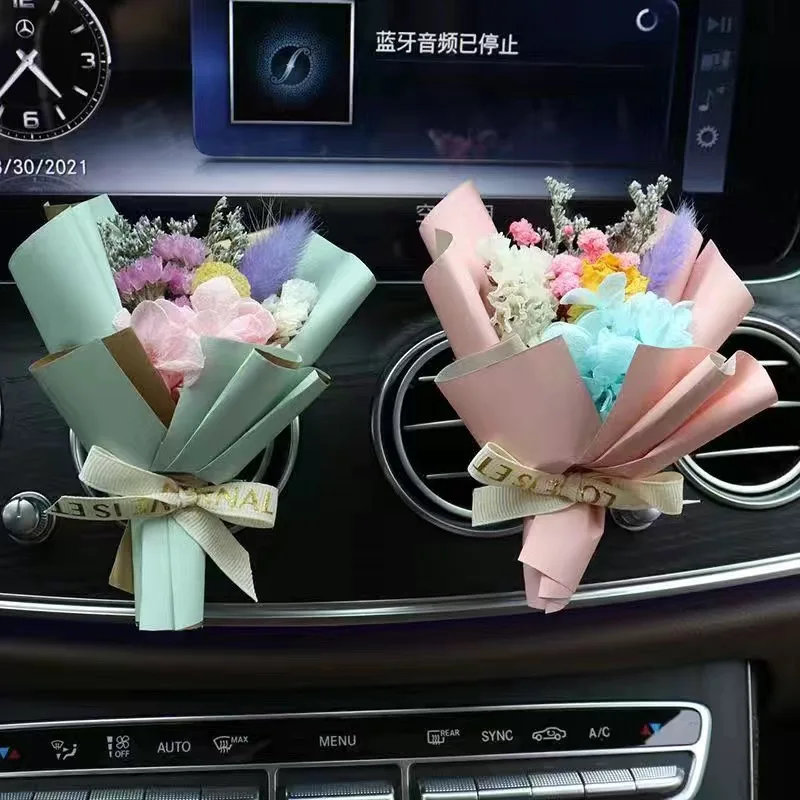 Car Bouquet Perfume Car Interior Aromatherapy Car Decoration Complete Car Decoration with Durable Light Fragrance Outlet
