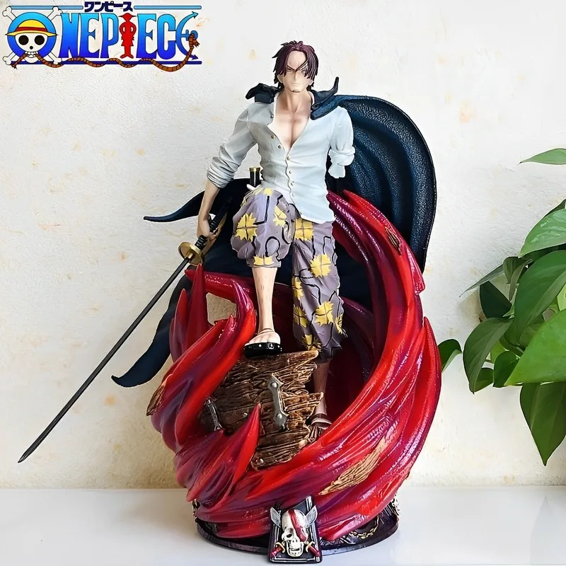 

Anime One Piece Figure Wholesale High Quality Red Hair Shanks Sanji Action Figure Ornaments Statue Children Gifts Birthday Gifts