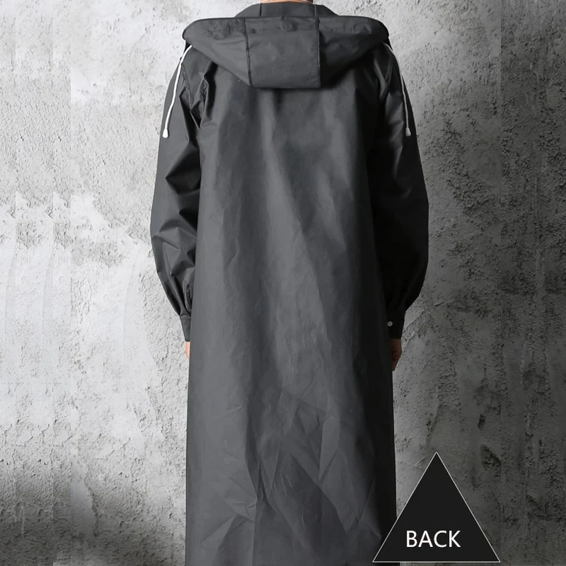 Raincoat Poncho Fashion Windbreaker Style Waterproof Long Hooded Outdoor Motorcycle Bicycle Hiking Fishing
