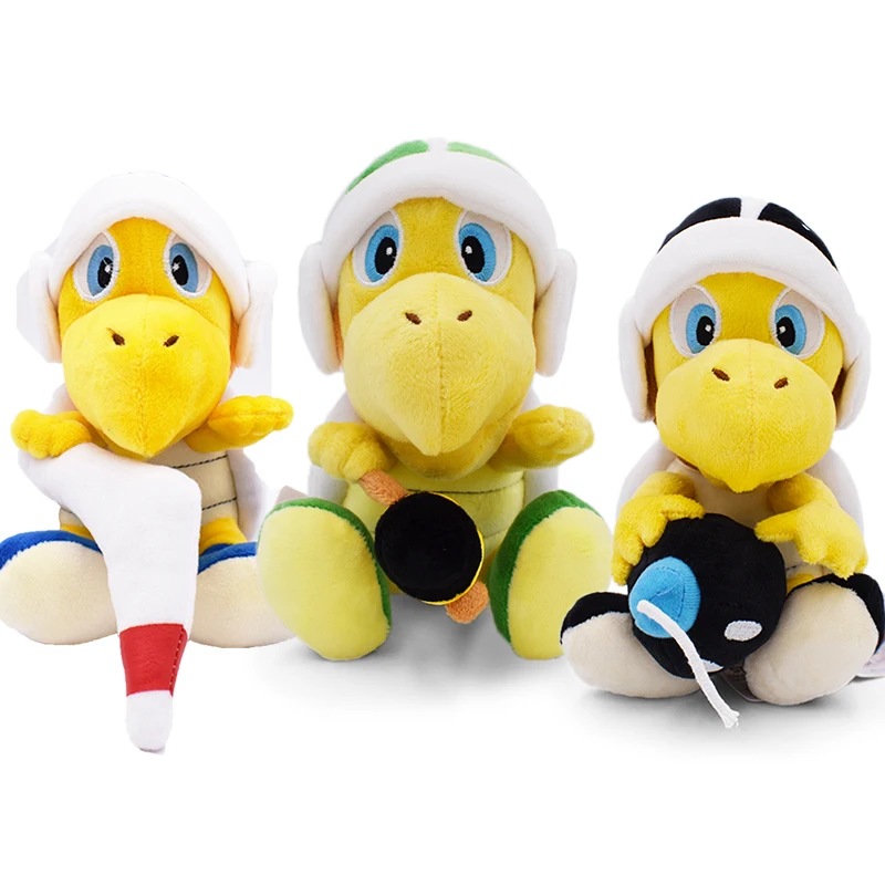 19CM Koopa Troopa Plush Toys Stuffed Anime Bros Bowser Dolls for All Collection of Game Lovers Kids Gifts