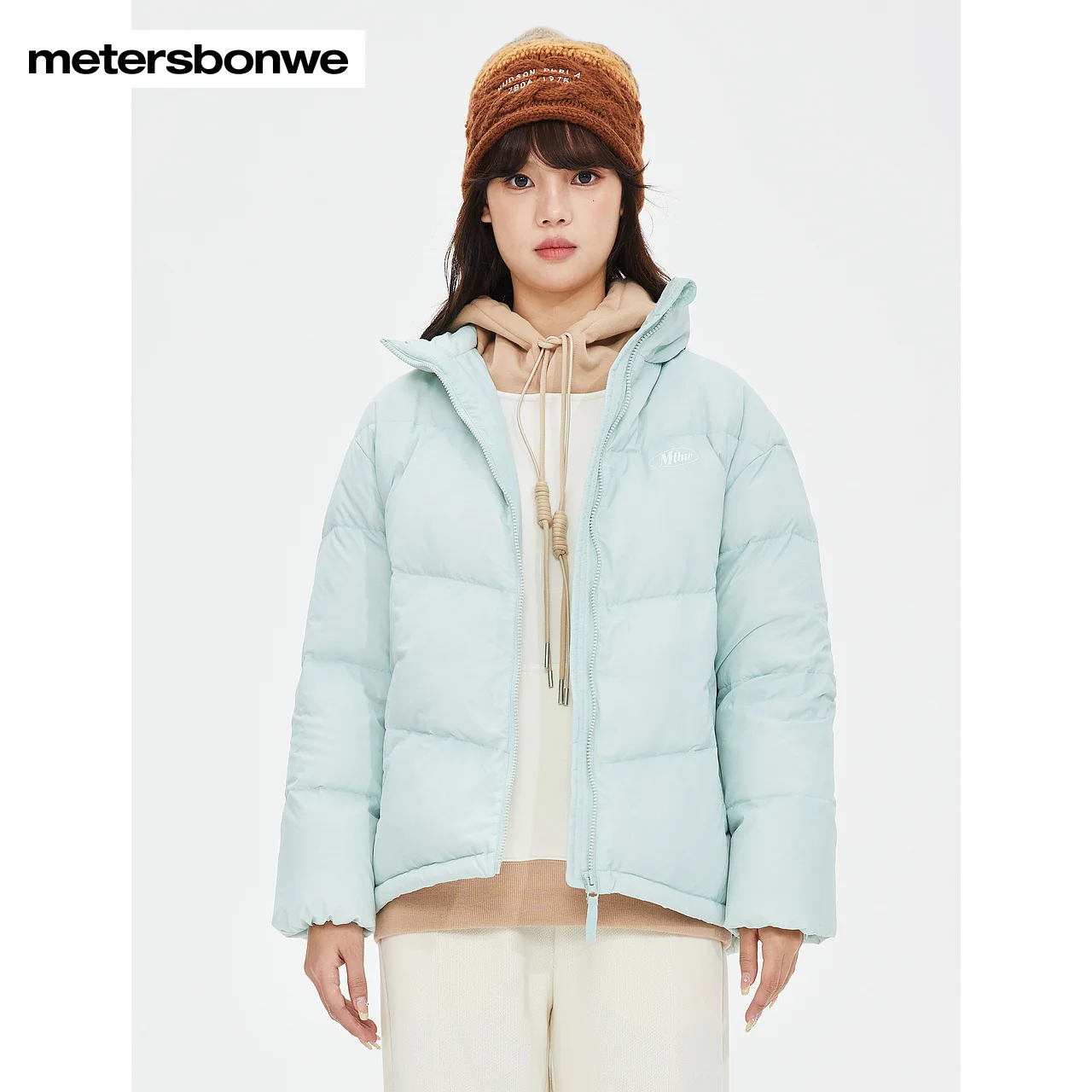 Metersbonwe Down Jacket Women Winter New Fashion Coat Ladies Outerwear Hight Quality Brand Tops