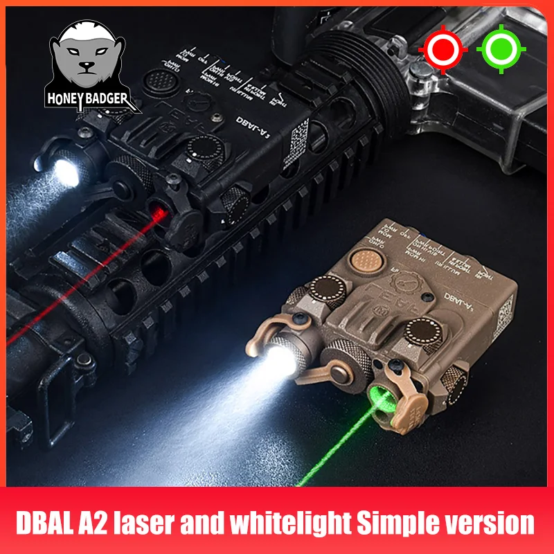Dbala2 Red Green Dot Dual Beam Laser Sight Sports Toy Flashlight Dbal