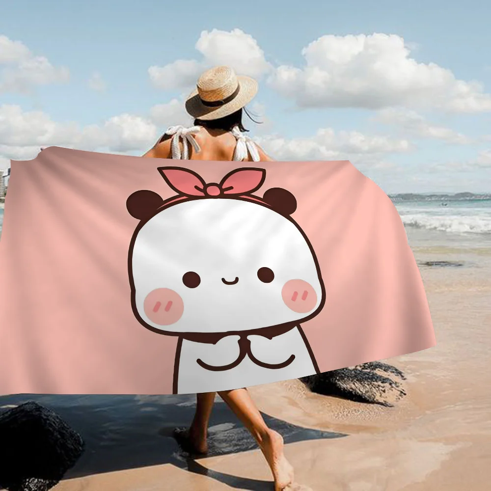 Panda Bear B-Bubu-Dudu Towel Microfiber Beach Towel Absorbent Quick dry Soft Yoga Swimming Resort Mountain Climbing