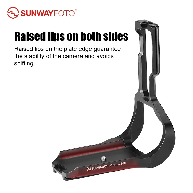 SUNWAYFOTO PNL-Z8GII L-bracket for Nikon Z8 with Battery Grip MB-N12 Arca Swiss Plate