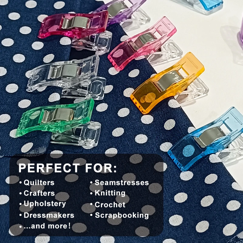 Sewing Clips 10pcs Multi Colors Plastic For Patchwork Sewing DIY Crafts Quilt Quilting Clip Knitting Accessories sewing clips plastic clips