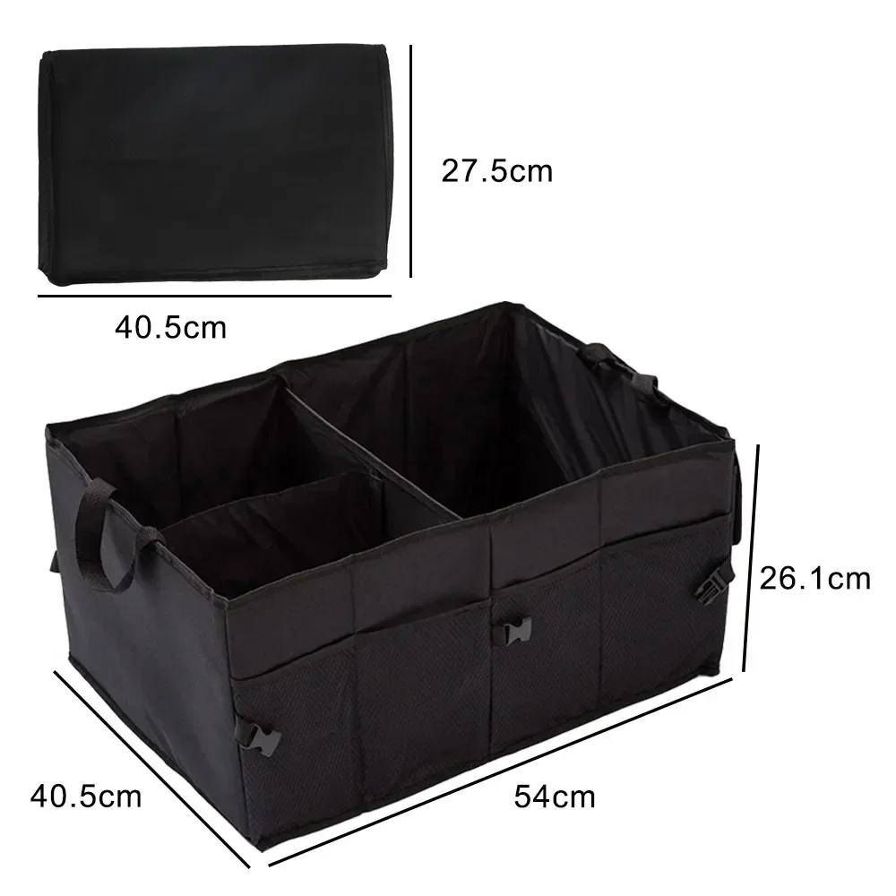 Car Boot Storage Box Large Capacity Interior Finishing Sundries Storage Box Oxford Cloth Foldable Interior Supplies Universal, car armrest storage box