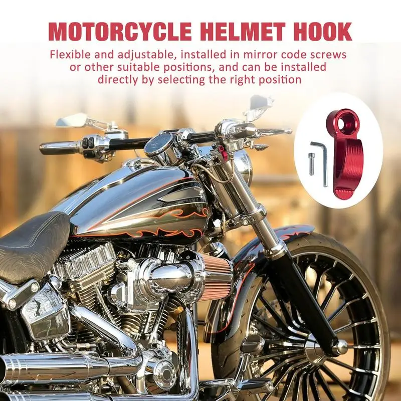 Motorbike Luggage Holder Support Helmets Moto Helmets Hook Hanger Adjustable Aluminium Alloy Bracket For Motorcycles Accessories