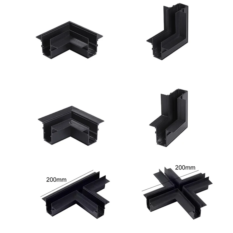 Magnetic Track Light System Suit 15/20/35 type Track Accessories Livingroom Magnetic Rails Fixtures Attachment DC48V Spotlights 4