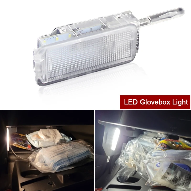 

2x Led Glove Box Light For Peugeot 206 207 306 307 308 3008 406 407 5008 607 RCZ For Citroen C2 C3 C4 C5 C6 C8 SAXO 1x Led Glov