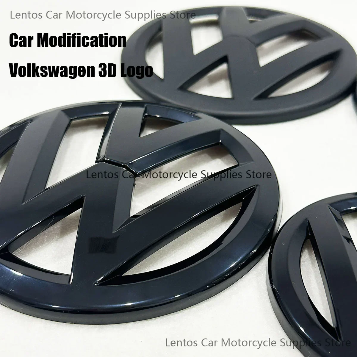 3D 자동차 로고 스티커 VW 폴로 라비다 티구안 L 사기타르 마고탄 링두 보라 제타 용 자동차 외부 개조 장식