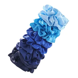 Satin Scrunchies Set: Elegant Elastic Hair Bands (SD079 - 10PCS - A)