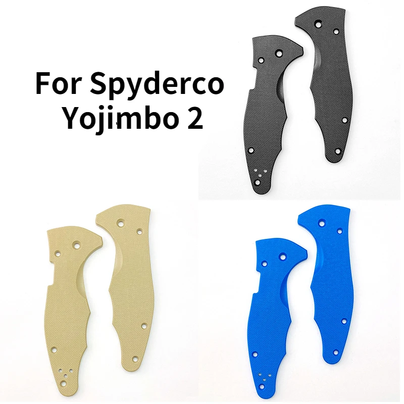 1 пара пользовательских G10 хвостовик складной нож ручки для Spyderco Yojimbo 2 запчасти