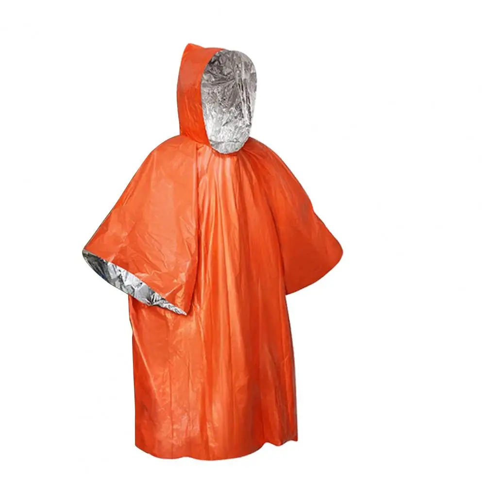 Ponchos de acampada para hombre, accesorios de supervivencia de emergencia, chaquetas reversibles con retención de calor