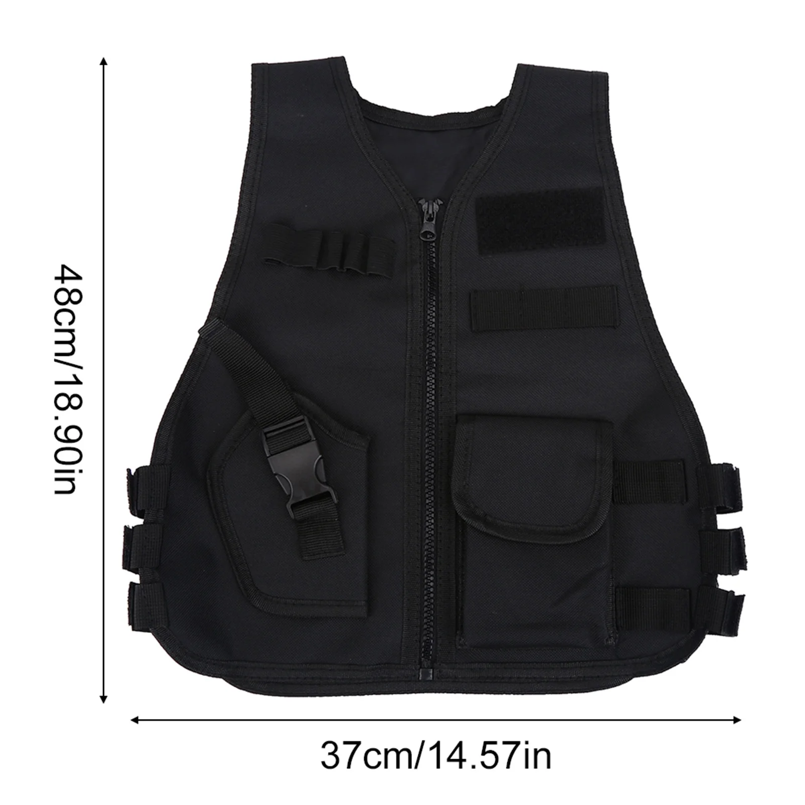 Boys Vest Kid Adjustable Vest Tactic Vest Breathable Children Kids Vest Protective Waistcoat for Outdoor Hunting  Games - 6