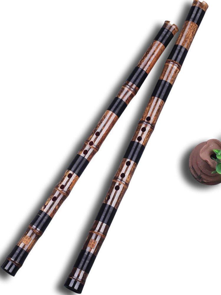 Cave flute one bamboo short Xiao blow musical instrument short flute purple bamboo eight holes six holes
