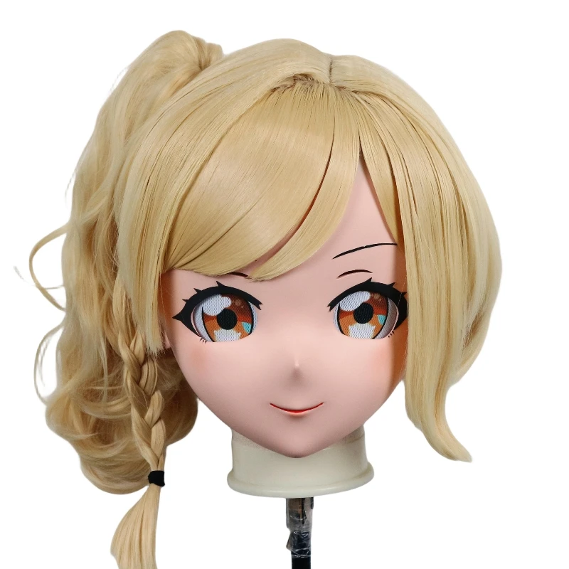 

(C001) Customized Full Head Mask Crossdressing with Backshell Silicone Anime LOVELIVE Miyashita Ai Kigurumi Mask Cosplay