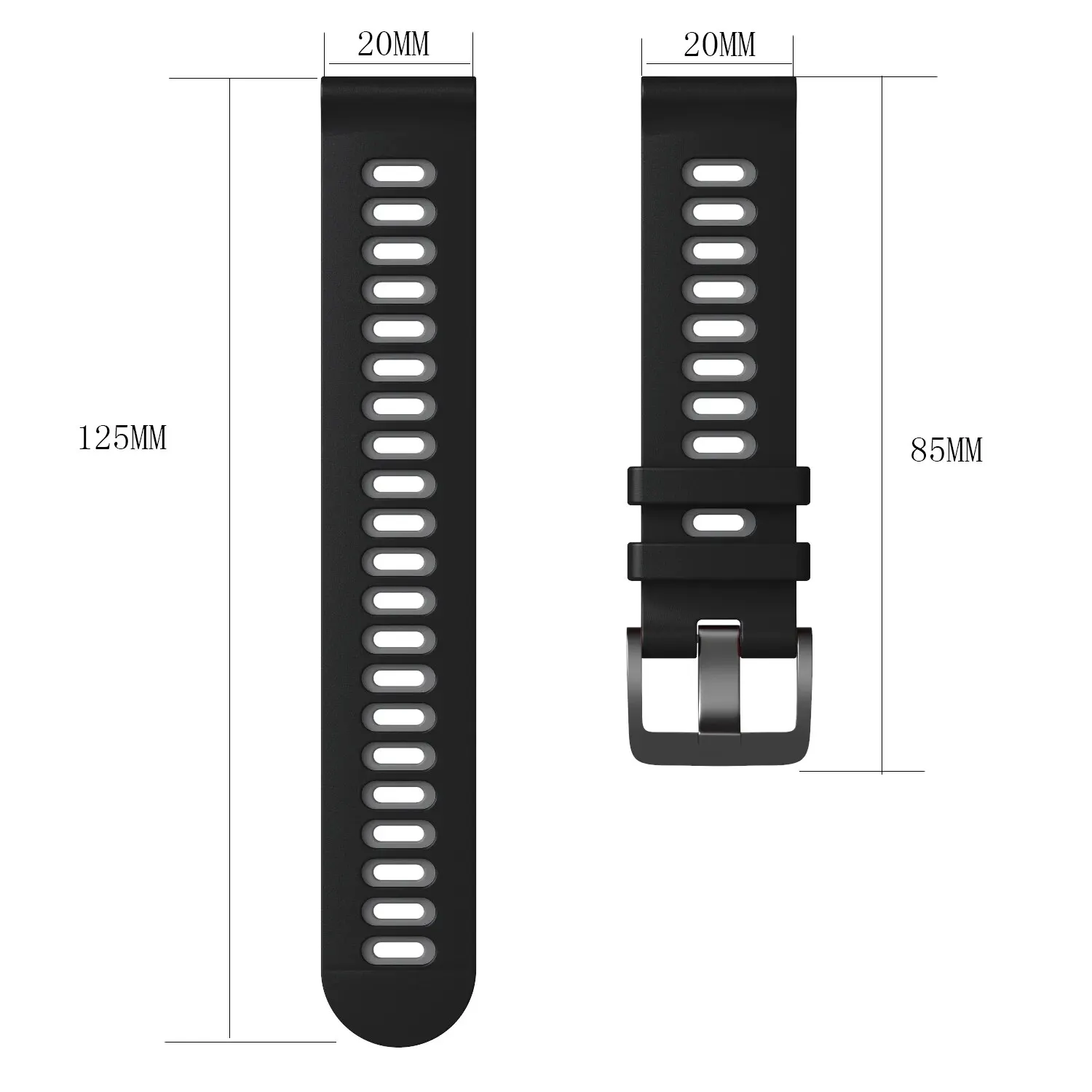 Universal Smartwatch Strap - 22/20mm Premium Replacement Band