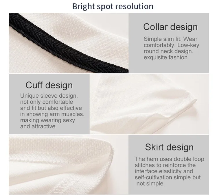 New Men Fitness Short Sleeve Men's Solid Color Printed Tennis Clothing Breathable Head Badminton Sports Clothing Golf Clothing 6