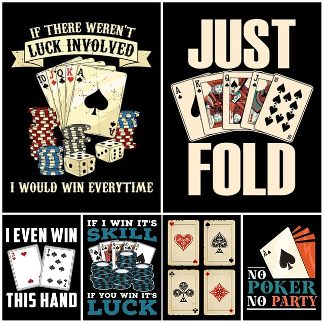 Vintage Poker Las Vegas Casino Playing Cards Wall Art Canvas Painting  Nordic Poster Wall Pictures For Living Room Home Decor - AliExpress