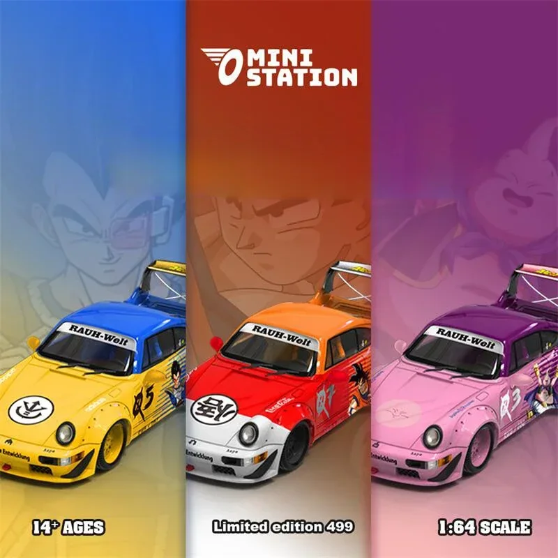 Mini Station 1:64 RWB 964 Sun Wukong Goku Vegeta Majin Buu livery