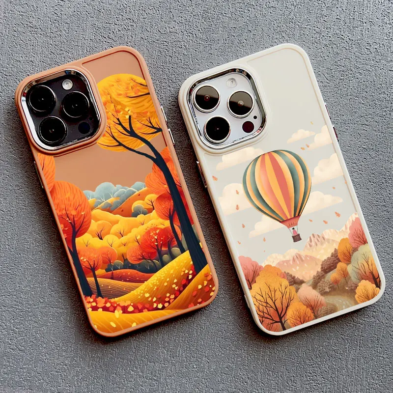 Forest Village Aesthetic Silicone Phone Case For iPhone 16 15 11 14 Pro Max 13 12 Pro Max 7 8 Plus SE2 XR X XS Shockproof Covers – Detail 15
