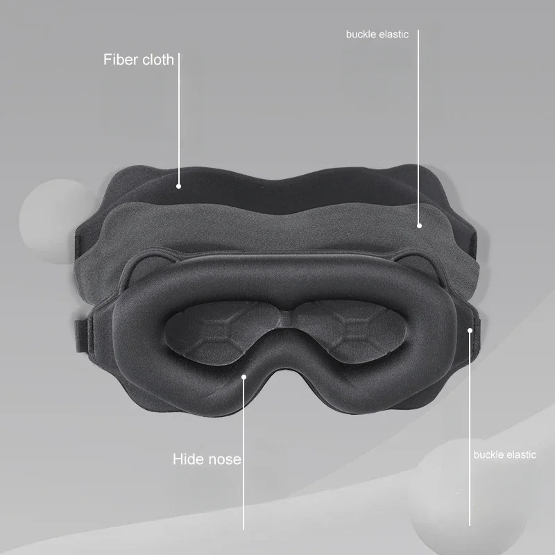 3D Sleeping Mask Block Out Light Sleep Mask For Eyes Soft Sleeping Aid Eye for Travel Eyeshade Night Breathable Slaapmasker