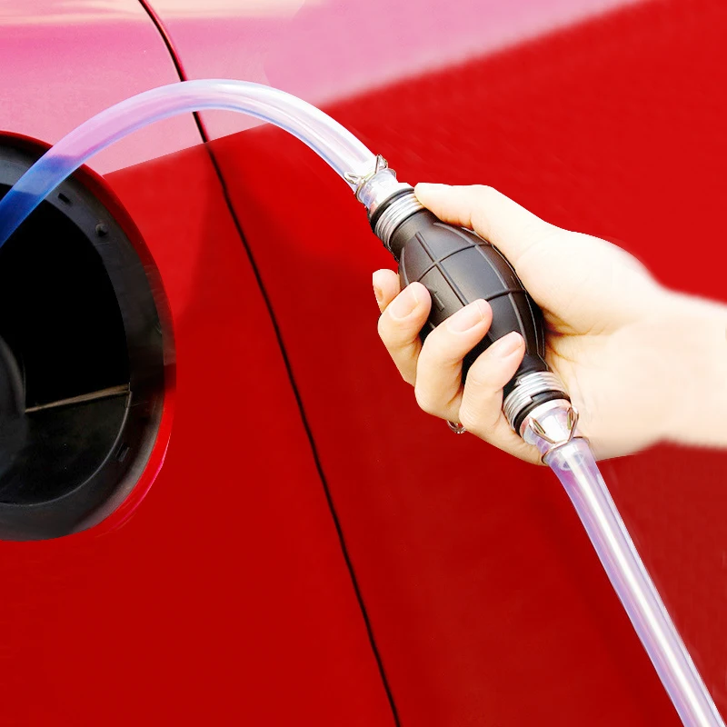 Universal Car Fuel Pump Gas Oil Pump Manual Hand Suction Pipe Pumping