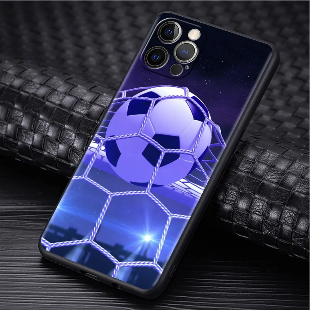 Luxury Football Soccer Silicone Phone Case - Soft TPU Protective Shell Cover