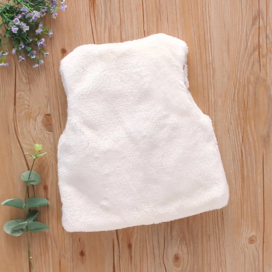 여아 모피 조끼, 달콤한 꽃 자수, 민소매, 따뜻한 패션 코트, 0-3 세 여성 착용 상의, 가을 및 겨울