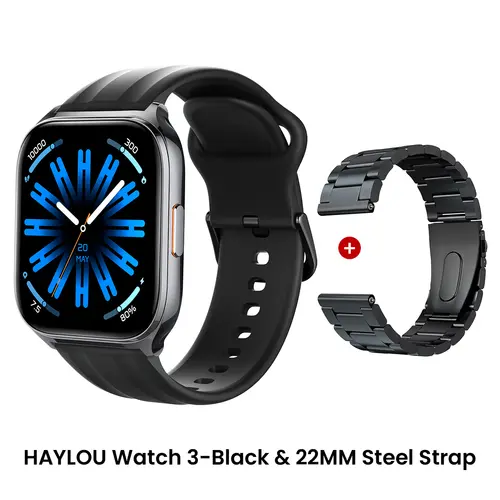 HAYLOU Watch 3 Voice Calling Smartwatch 1.85'' AMOLED Screen 24h Health Monitoring 150+ Sports Modes Smart Watch 1ATM Waterproof - Image 7