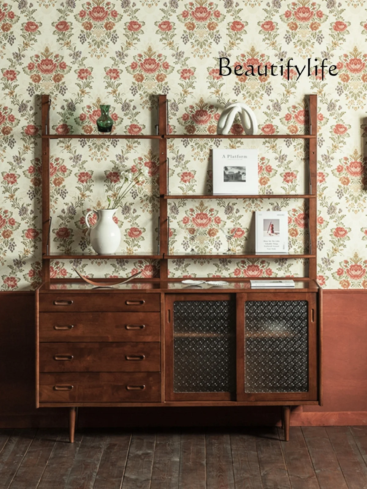 

Sideboard Cabinet Integrated Wall Household Minimalist Nordic Tea Cabinet