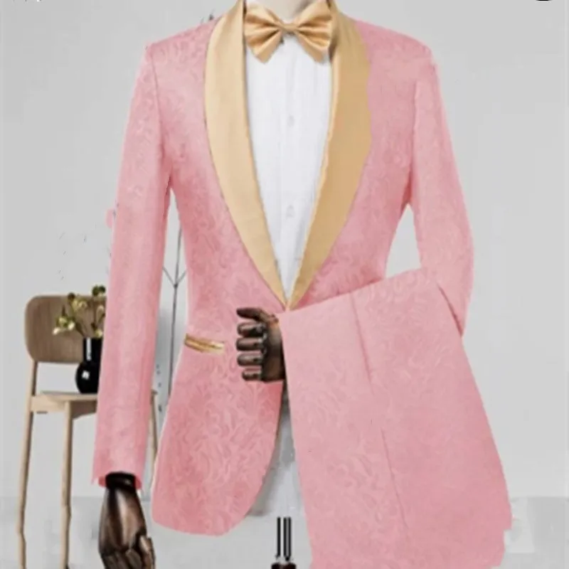 Description Picture 4 of itemNew Suit Men's Two-piece Groomsmen Clothing Wedding Dress Men's Suit Set Formal Dress (Jacket+Pants)