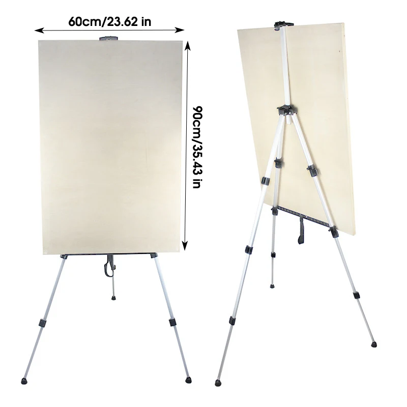 Portable Adjustable Metal Sketch Easel Sketch Drawing For Artist Art Supplies Stand Foldable Travel Easel Shelf With Bag Outdoor - 4