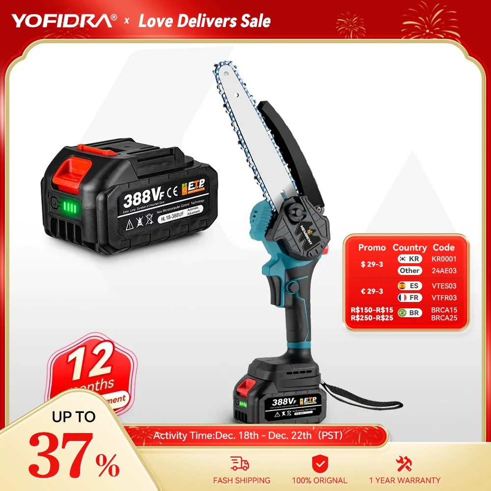 Yofidra8InchBrushlessElectricSawAutomaticOilerHandheldGarden