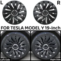 4PCS Wheel Caps 19Inch Hub Cap Performance Replacement Automobile Wheel Hubcap Full Rim Cover For Tesla Model Y 2024 Accessories 1