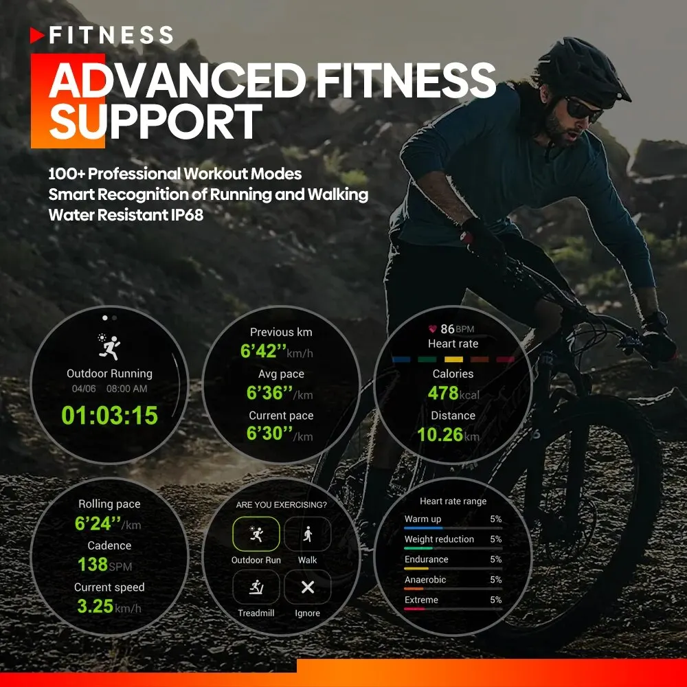 Zeblaze Stratos 3 ̾ GPS Ʈ ġ, Ʈ HD AMOLED ÷  GPS, Hi-Fi  ȭ ȭ,  Ʈġ