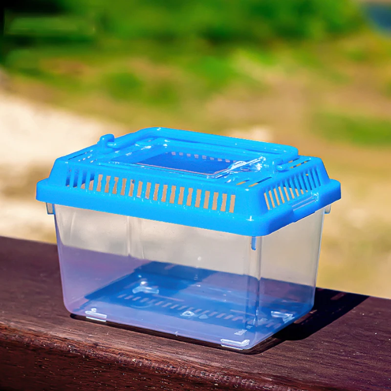 Mini Portable Fish Tank Transparent Aquarium Pet Box Turtle Tank Goldfish Fish Box Turtle 1Pc fish aquarium,turtle tank