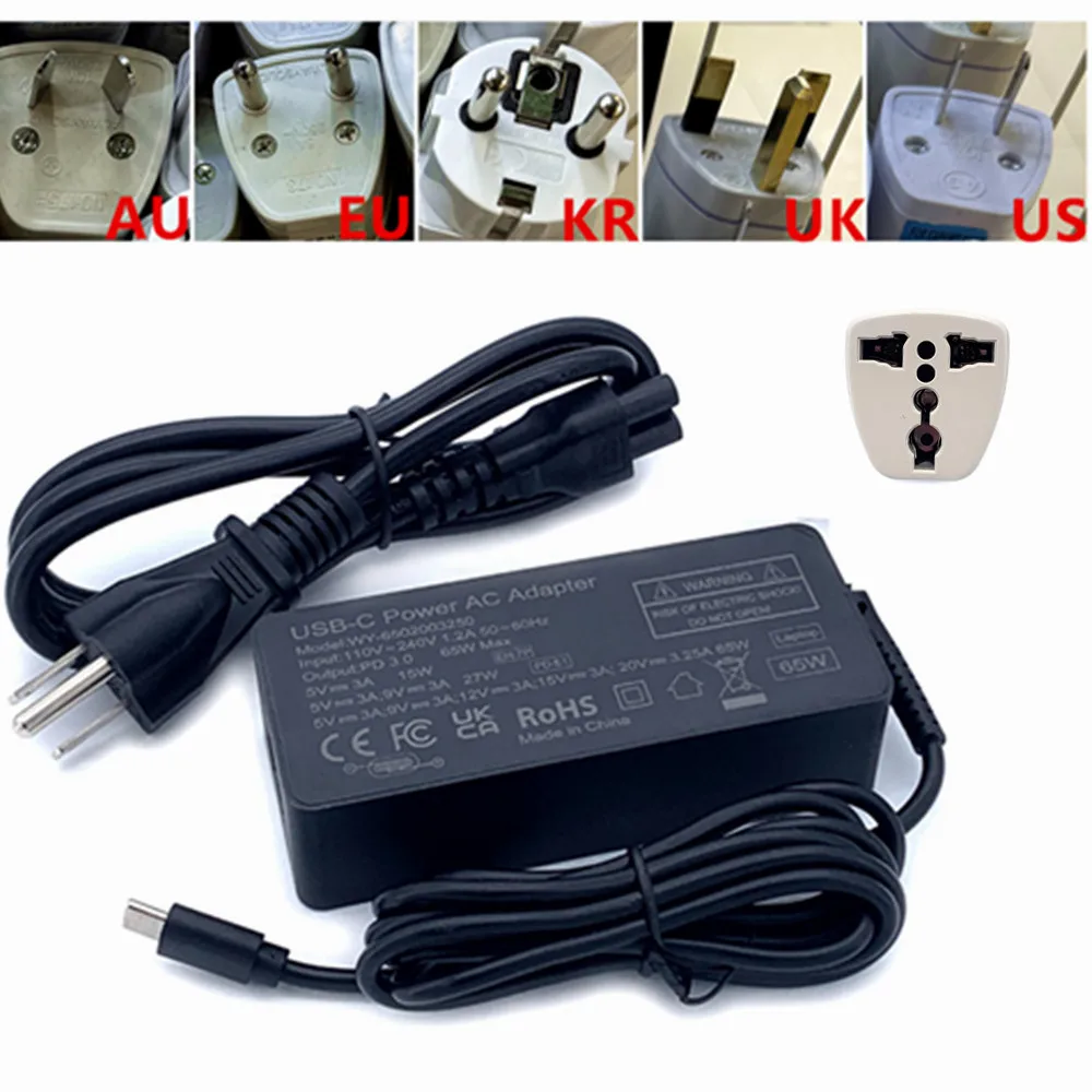 Camera USB-C AC Power Adapter PD-65W Type-C for Canon EOS R7 R10 R50 ...
