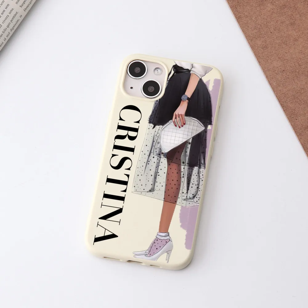 CaseStone Custodie Per Telefono Personalizzate Per Apple IPhone 11 Pro Max - Design Personalizzato Made In UK Custodia Trasparente Antiurto Con Nome Pastello - Ottimo Regalo Per Date Significative E - Foto 5