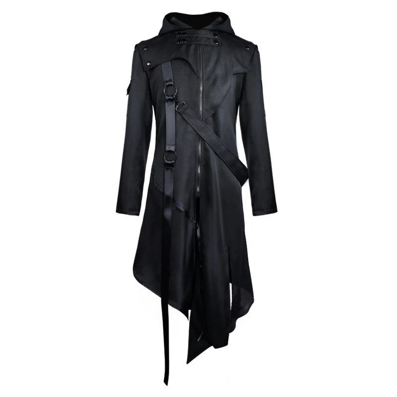 Giacca Uomo Steampunk Vintage – Cappotto Vittoriano A Manica Lunga, Nero, Taglia 3XL – Perfetto Per Halloween, Feste In Costume E Look Alternativi