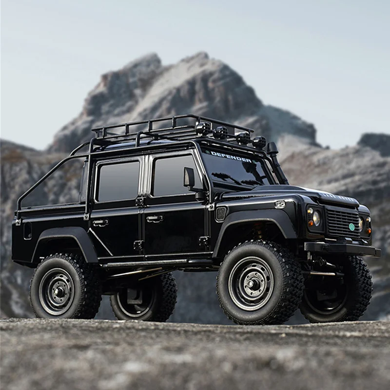 MN111 ディフェンダーD110 アルミボディ 1/18 RC クローラー Amazon | NEWカラー 黒 MN111 RTR 即走行 ランドローバー