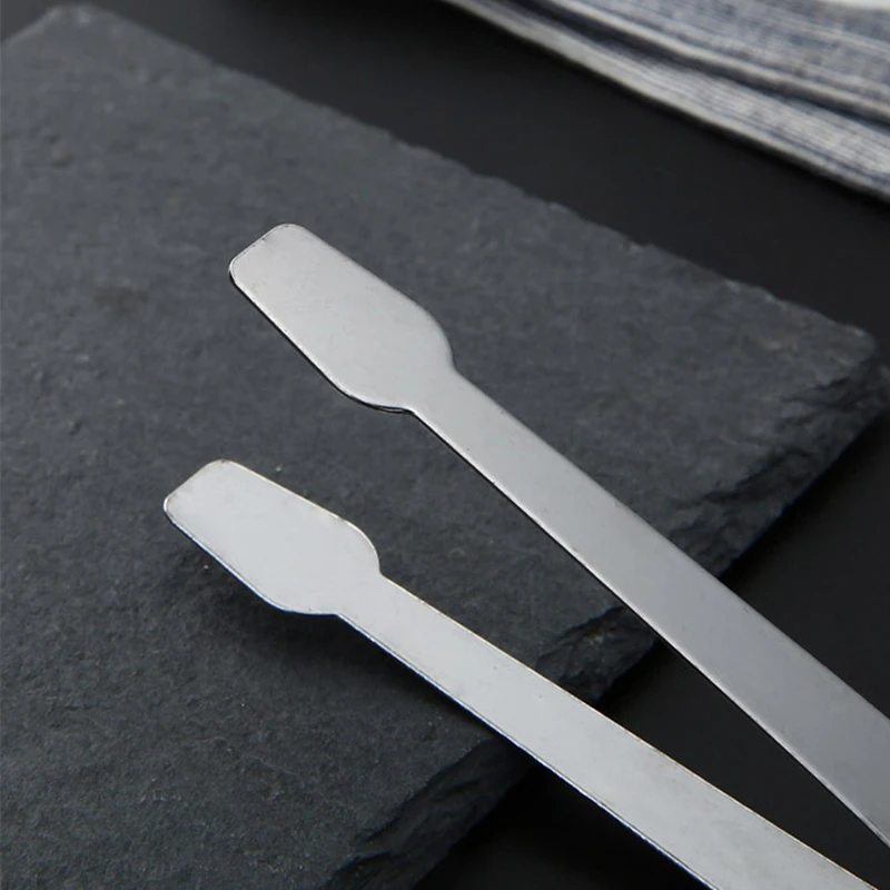 Food Tongs Mini Stainless Steel Food Tongs Sugar Ice Cube Clamp Bread Steak Clip Silver Tweezer Home Kitchen Cooking Utensils