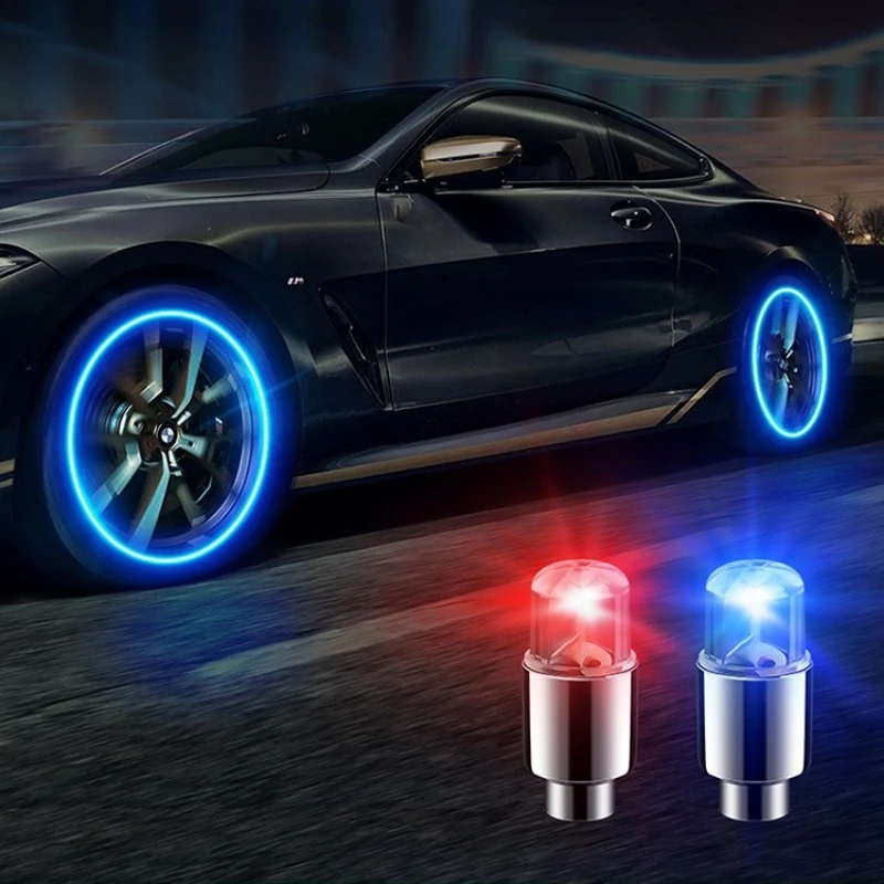 

Car Hub Light Tire Light Bicycle Hot Wheel Flash Motorcycle Tire Valve Nozzle Burst Flashing Light American English Available