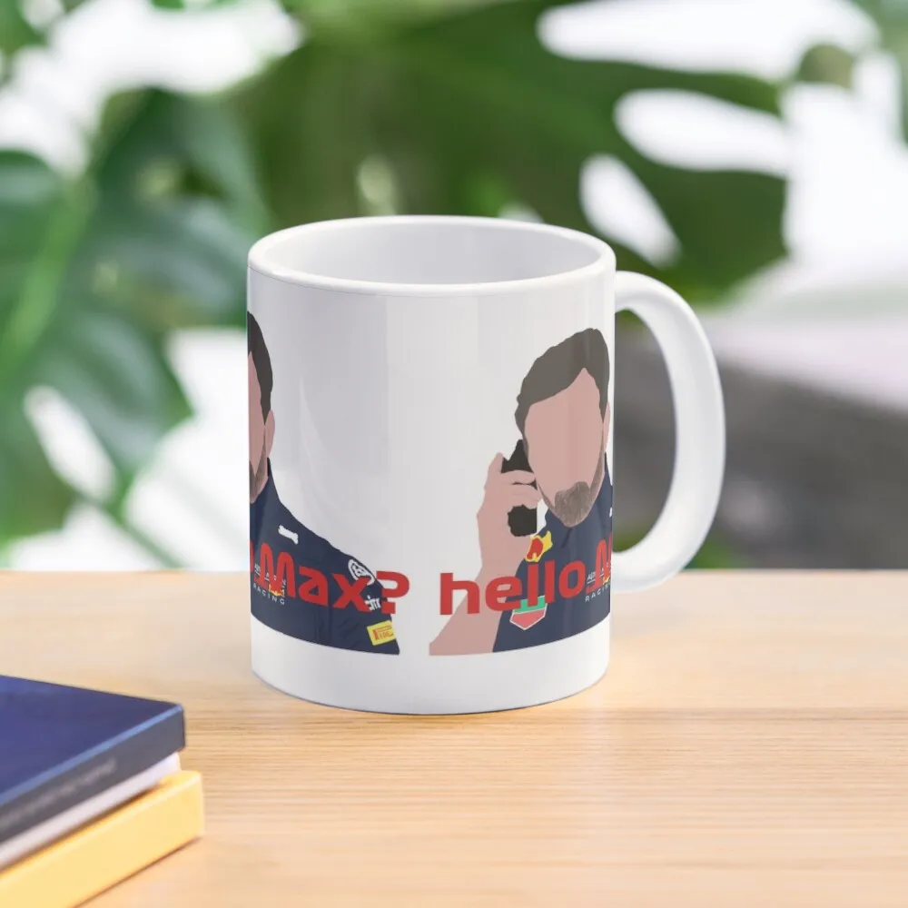 

Christian Horner - hello Max (red) Coffee Mug Espresso Cups Ceramic Cups Creative Mug