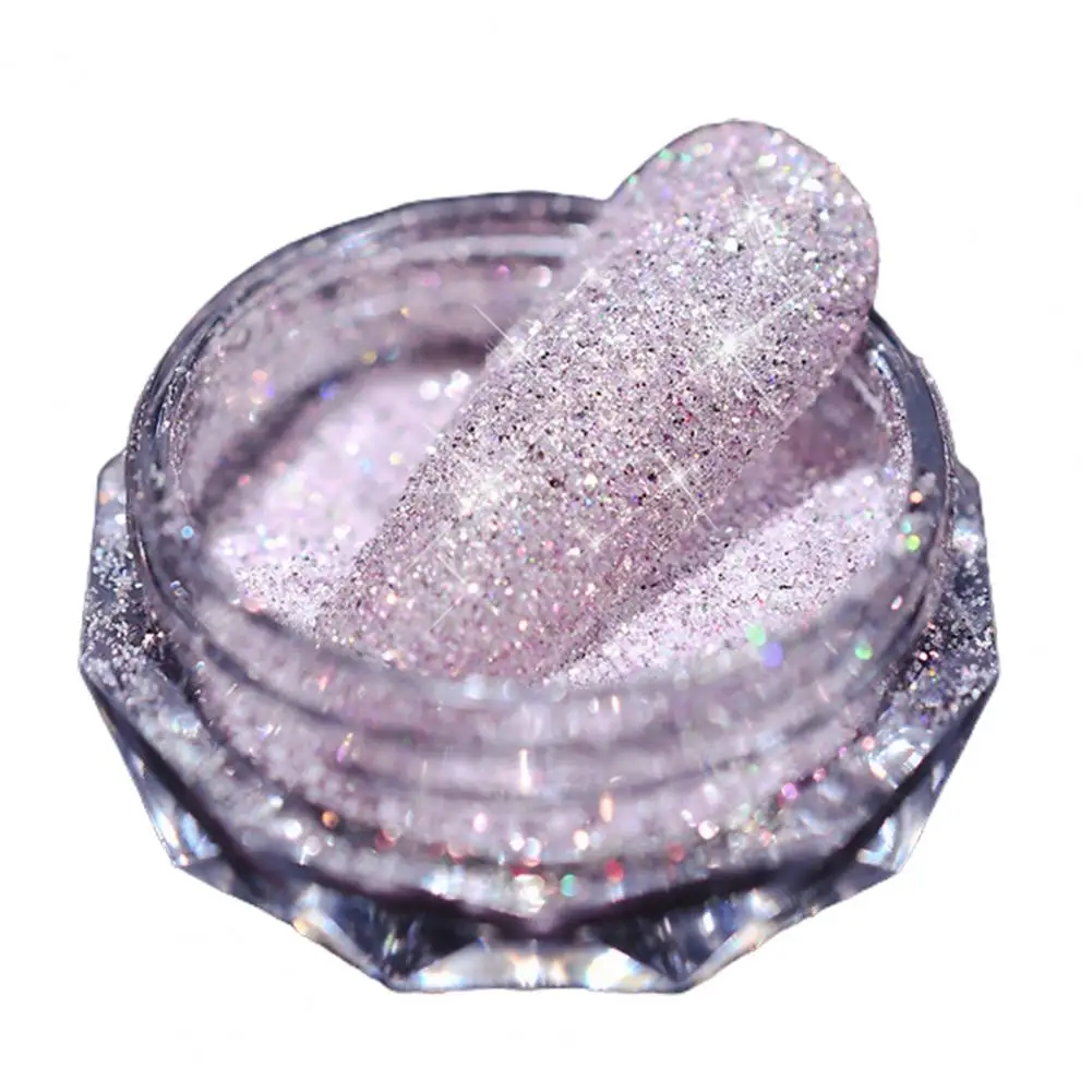 Nail Powder Long Lasting Holographic DIY Mirror Effect Nail Glitter Powder for Manicure Accessories Art