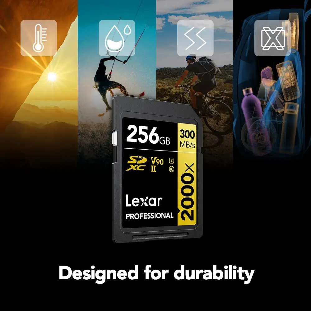 Lexar SD ī  ø 2000X V90 Ŭ 10 U3 UHS-II 32GB 64GB 128GB 256GB SDHC SDXC ī  4K ޸ ī ī޶