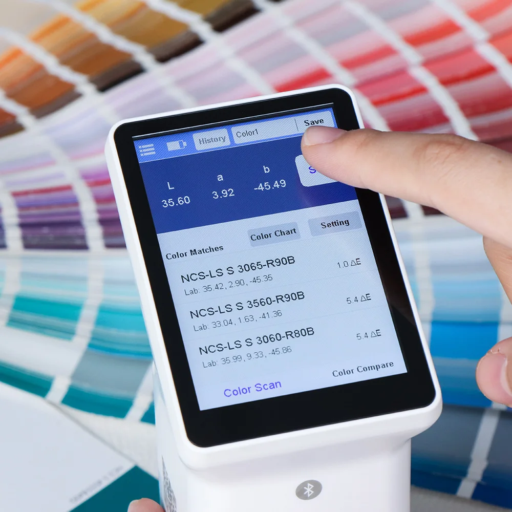LS172 Colorimeter for Coating Ceramic Plastic Paint Color Difference Comparison