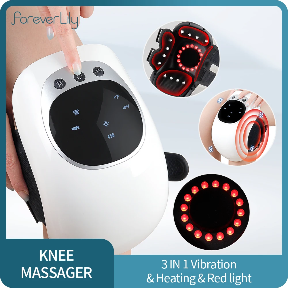 

3 in 1 Infrared Knee Massager Hot Compress Vibration Relief Leg Joint Pain Red Light Elbow Shoulder Relaxing Kneecap Treasure